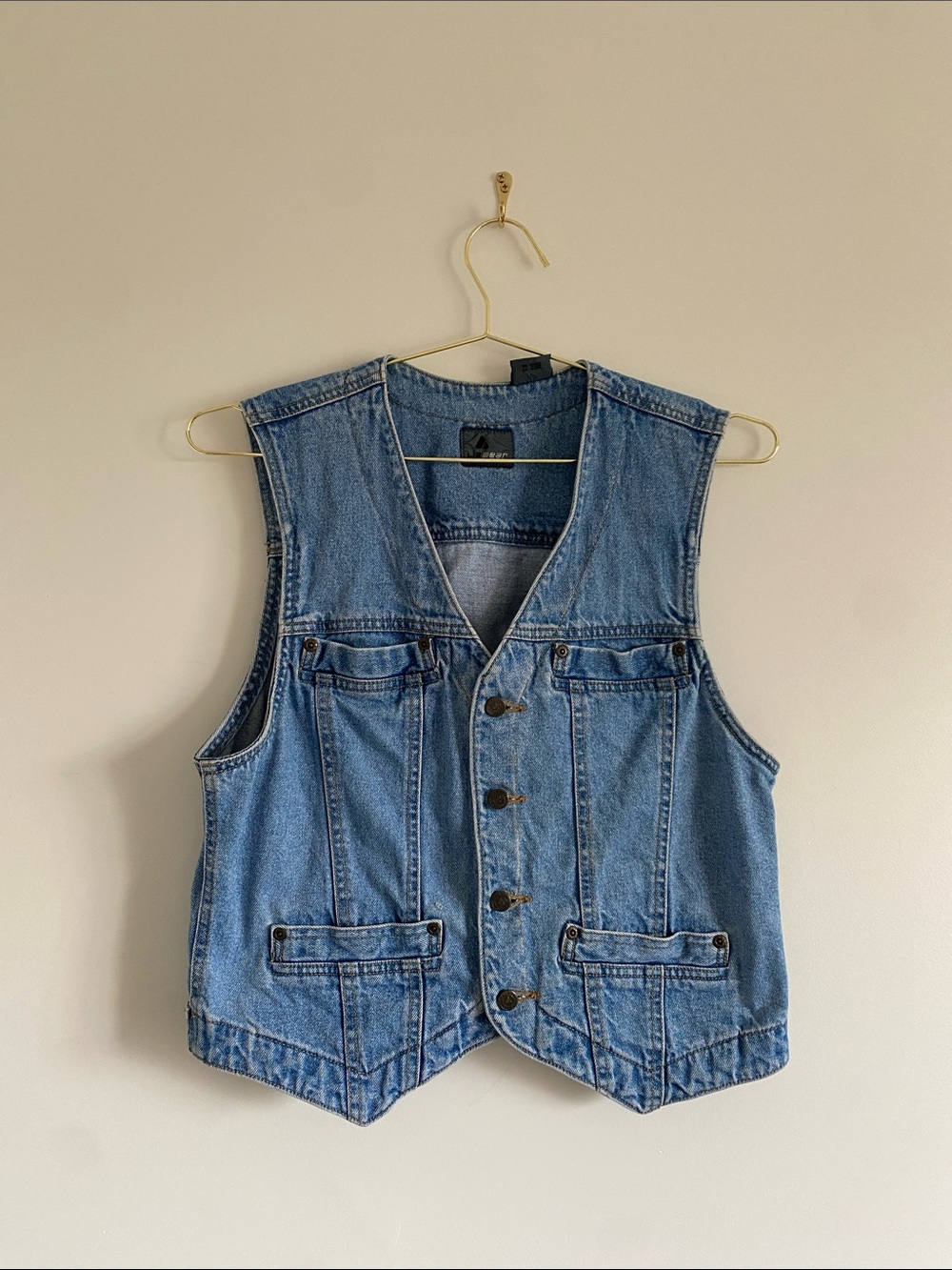 LizWear | Vintage Denim Vest | Cotton | Size M - Picture 2 of 14